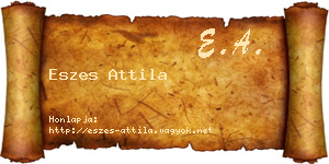 Eszes Attila névjegykártya